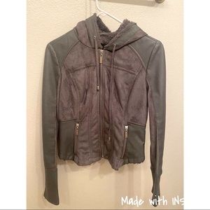 G by Guess Faux leather fur jacket